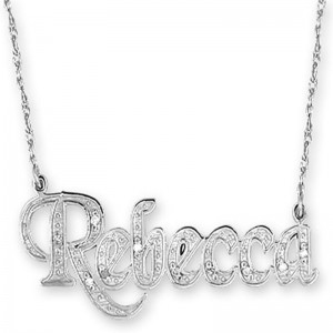 Erklæring vedhæng personlig halskæde navn halskæde gyldent sølv