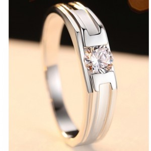 HERRE RINGER SMÅ CUBIC ZIRCONIA MEN ENGAGEMENT RINGS 925 STERLING SILVER PROMISE RINGS FOR MEN MEN WEDDING RINGS