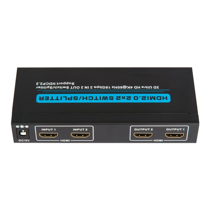V2.0 HDMI 2x2 switch / splitter support 3D Ultra HD 4Kx2K @ 60Hz HDCP2.2