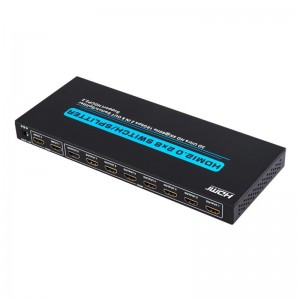 V2.0 HDMI 2x8 switch \/ splitter support 3D Ultra HD 4Kx2K @ 60Hz HDCP2.2