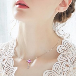 Engel vinger halskæde hjerte vedhæng kærlighedsbrev halskæde safir ametyst ædelsten halskæde til kvinder 925 sterling sølv