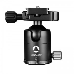 KINGJOY Letvægts kuglehoved af aluminium til DSLR digitale kameraer