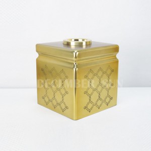 Rundt laserskåret mosaikguld tilbehør til badeværelse til badeværelse