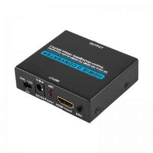 V2.0 HDMI Audio Extractor HDMI til HDMI + Audio converter Support 3D Ultra HD 4Kx2K @ 60Hz HDCP 2.2 18 Gbps