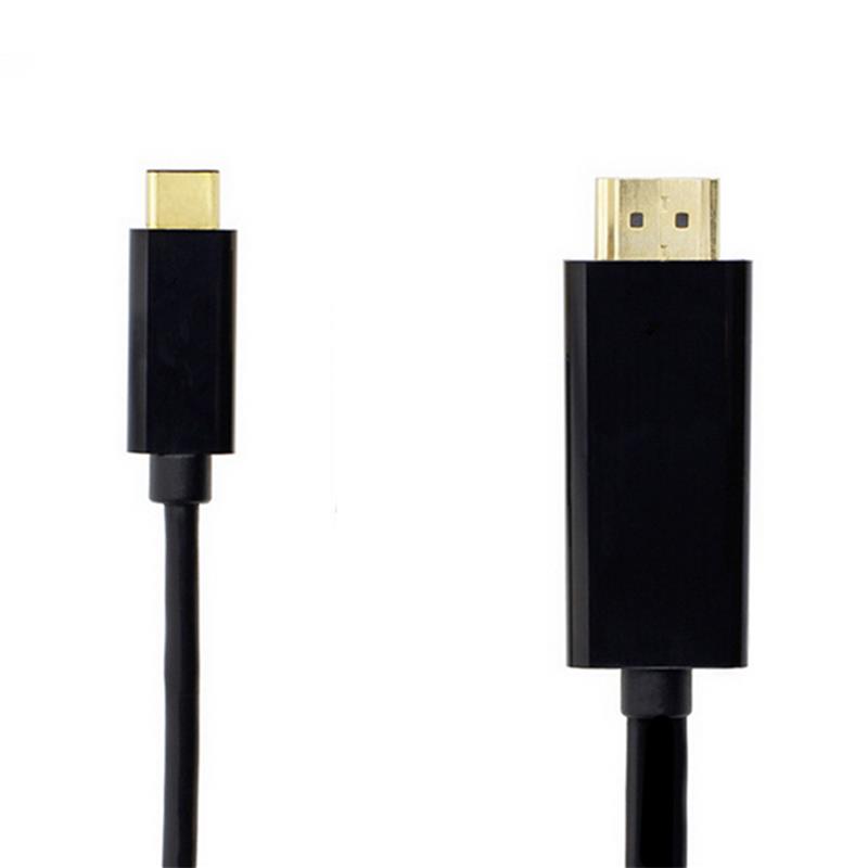 USB C til HDMI-kabel 6ft (4K @ 60Hz), USB Type C til HDMI-kabel [Thunderbolt 3 kompatibel] til MacBook Pro 16 '' 2019/2018/2017, MacBook Air / iPad Pro 2019/2018, Surface Book 2, Samsung S10 , og mere