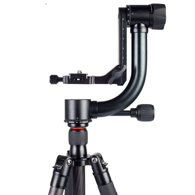 KINGJOY kraftigt aluminium gimbal kamera stativhoved KH-6900 til langt objektiv kamera