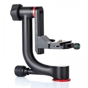 KINGJOY Heavy duty Carbon Fiber stativ tilbehør Gimbal Head med Arca-Swiss Quick Release Plade op til 50 kg \/ 20 kg