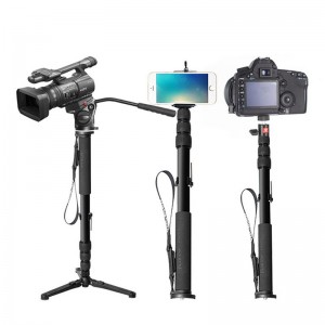 KINGJOY udvidelig selfie-stick kamera-monopod med 4 sektioner & telefon-monopod til Nokia