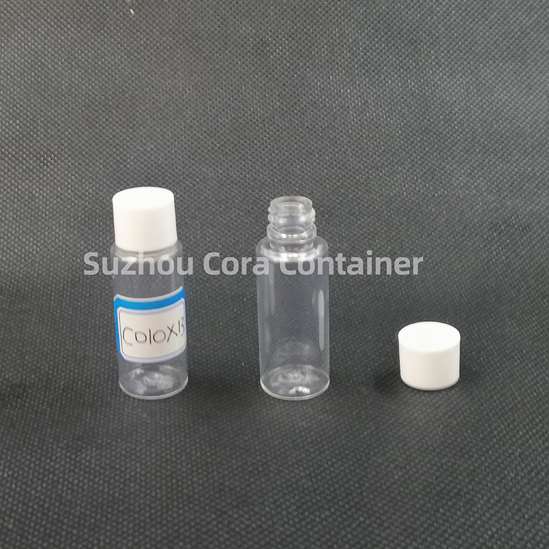 10ml Neck Size 13mm Pet Plastic Cosmetic Bottle with Screawing Cap