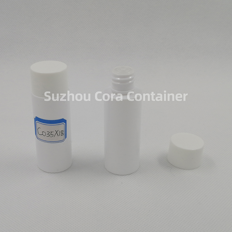 35ml Neck Size 18mm Pet Plastic Cosmetic Bottle with Screawing Cap