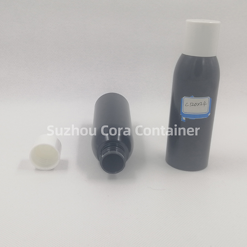 120ml Neck Size 24mm Pet Plastic Cosmetic Bottle with Screawing Cap