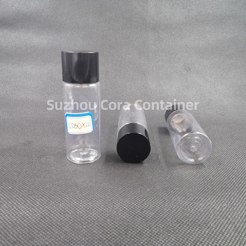50ml Neck Size 20mm Pet Plastic Cosmetic Bottle with Screawing Cap