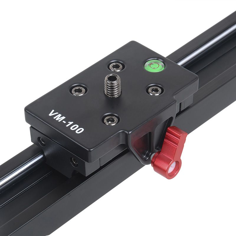 KINGJOY VM-100 1000 mm Længdegrad Aluminum Wearbar Camera Rail Slider med glat bevægelse for foto og video