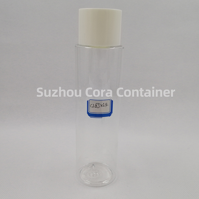 285ml Neck Size 24mm Pet Plastic Cosmetic Bottle with Screawing Cap