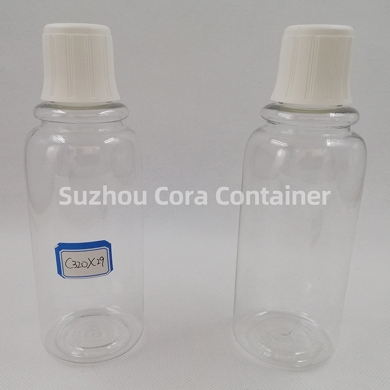320ml Neck Size 29mm Pet Plastic Cosmetic Bottle with Screawing Cap