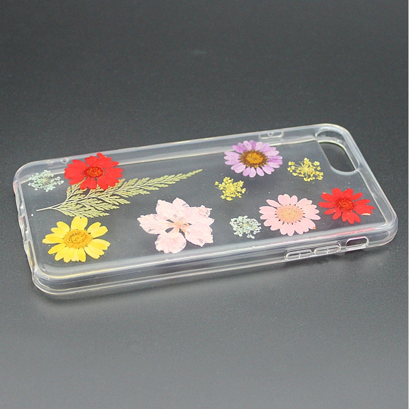 TPU + PC Epoxy mobiltelefon taske med indre blomst til iPhone 6 Plus \/ 7 Plus \/ 8 Plus