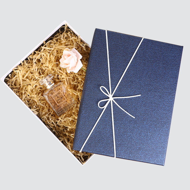 Enkel stil Tøjboks Størrelseshætte dekorativ flugtbånd gaveæske