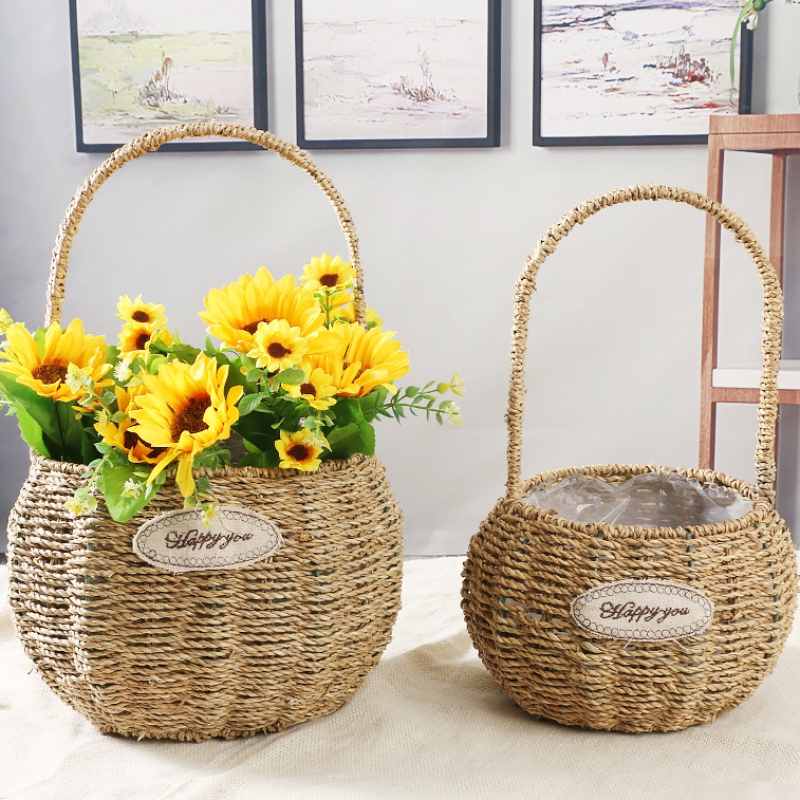 Sækkekurv til oplagring af havgræs