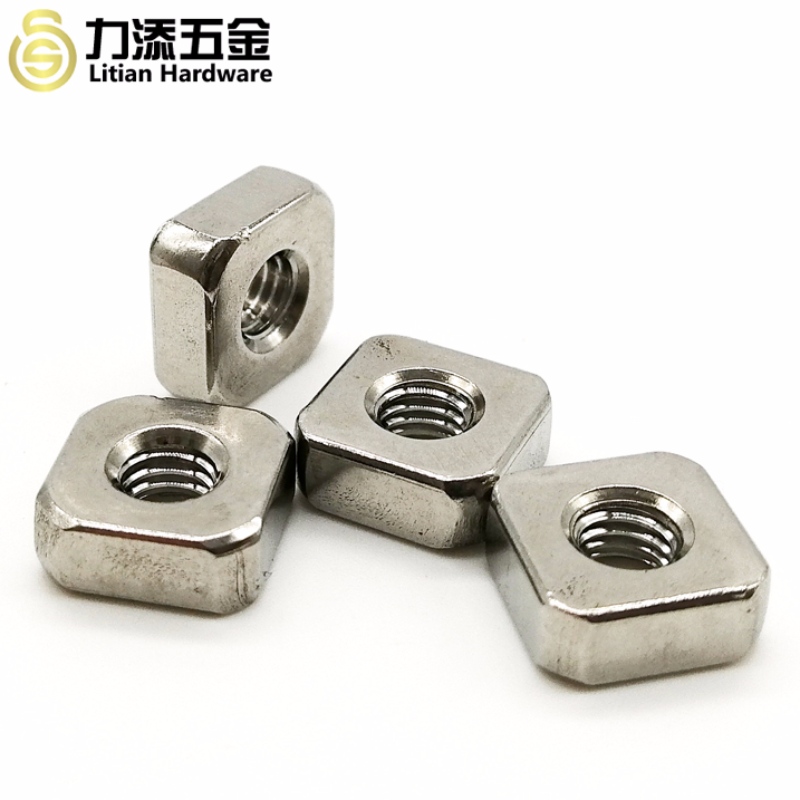 Farverig zinkbelagt kulstofstål M3-M12 sqaure møtrik i høj kvalitet