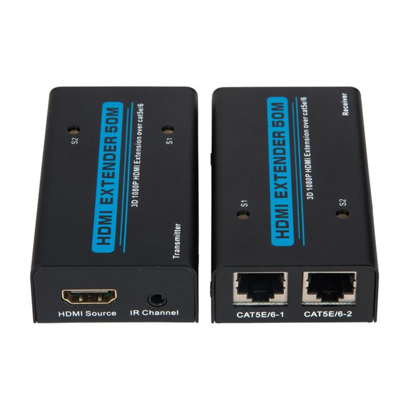 V1.3 HDMI Extender 50 m over Dual cat5e \/ 6 kabel understøtter Full HD 1080P