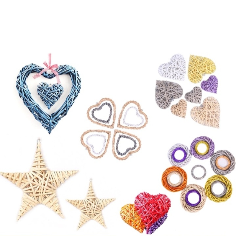 Smuk hjerteform Willow kunstnerisk vægdekoration til bryllupper og andre festivaler