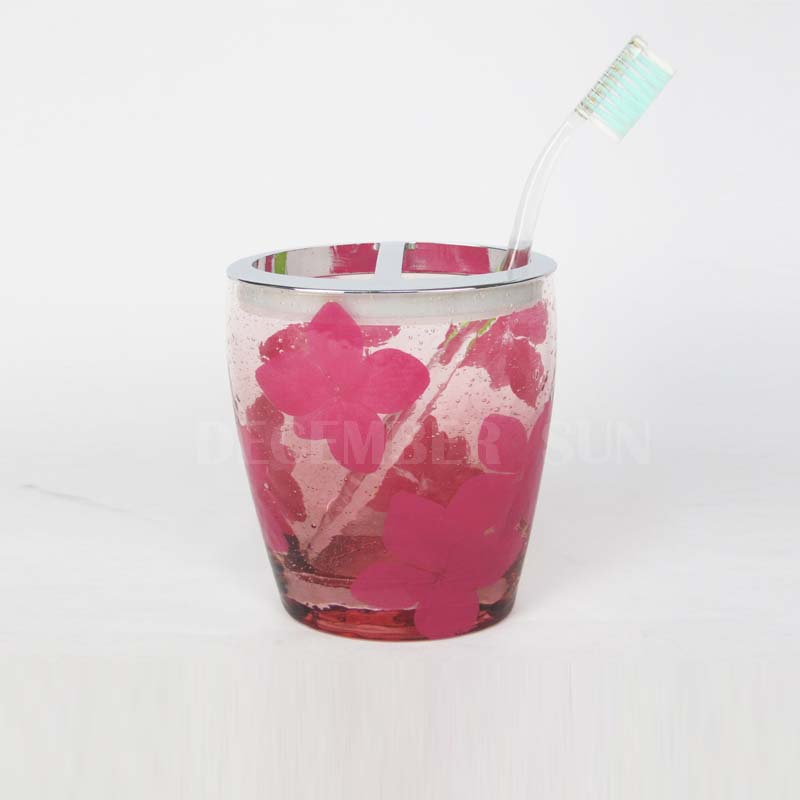 6 stk glas badeværelse tilbehør sæt