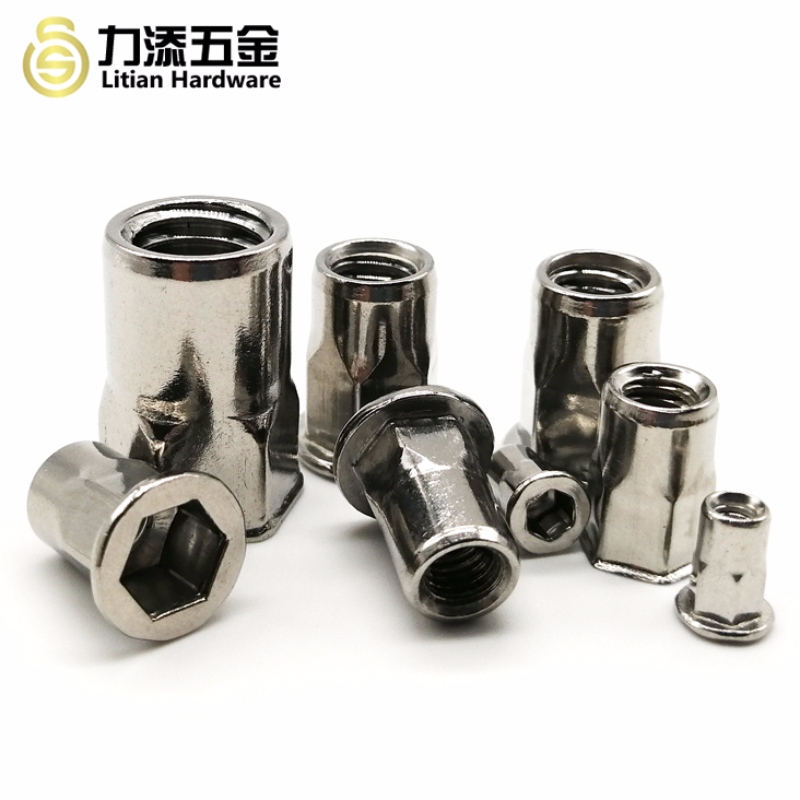 fabrik engros M3-M12 rustfrit stål blind hex nitter møtrik