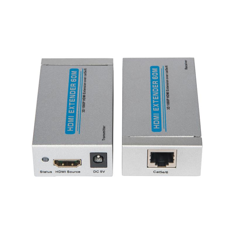 V1.3 HDMI- udvidelse 60m over Enkelt cat5e/6 kabel Understøttelse fuld HD 1080P