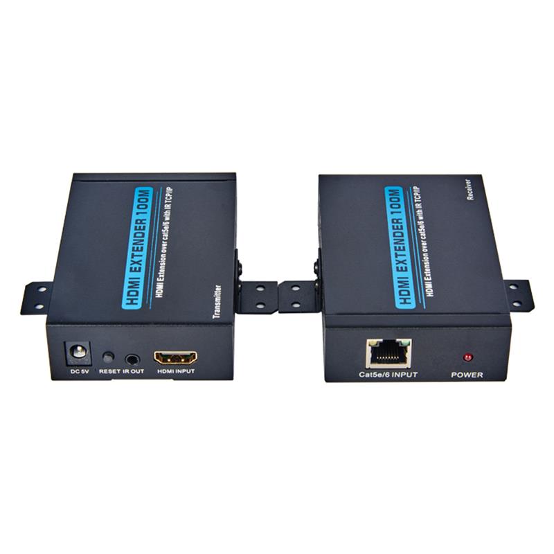 V1.3 HDMI- udvidelse 100m over Enkelt cat5e/6 kabel Understøttelse fuld HD 1080P
