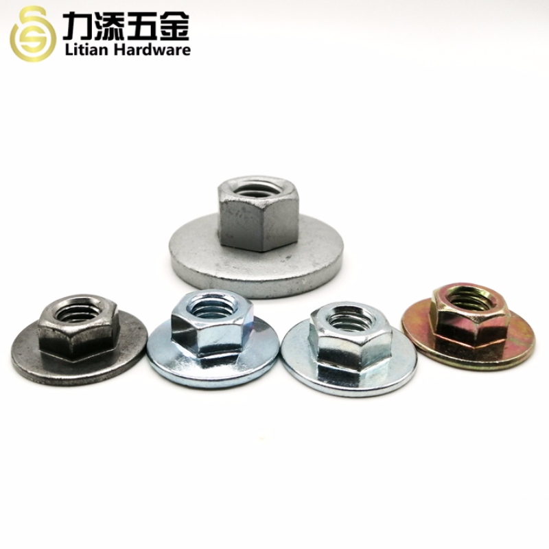 Ikke-standard forskellig størrelse stålflangemøtrik