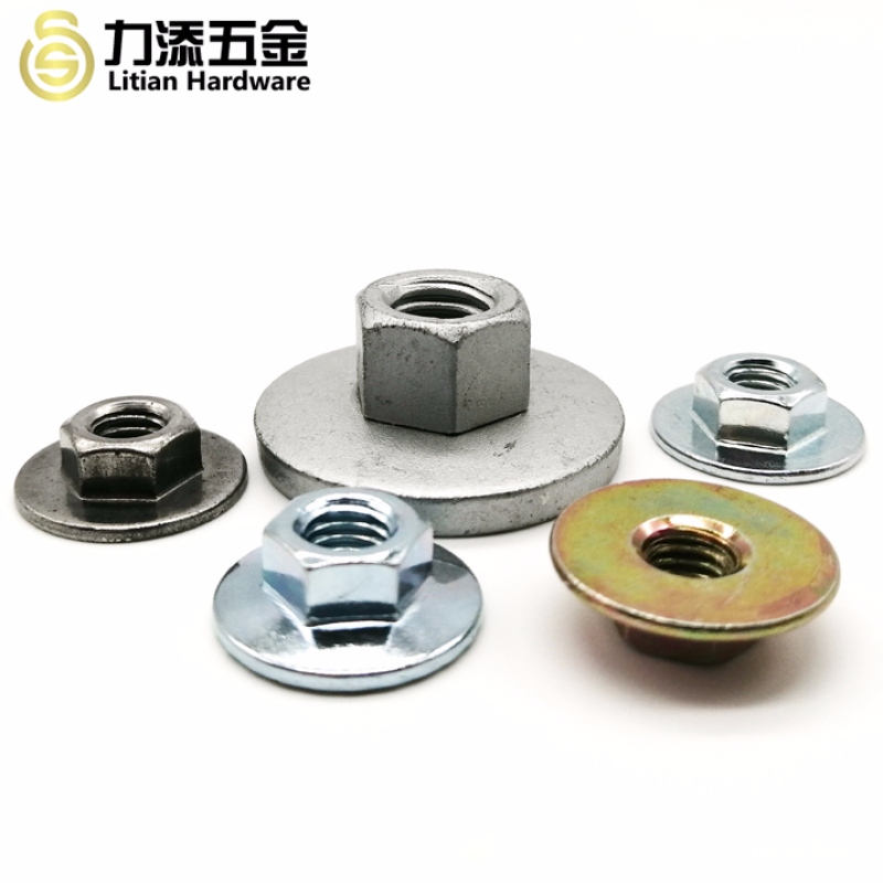 Ikke-standard forskellig størrelse stålflangemøtrik