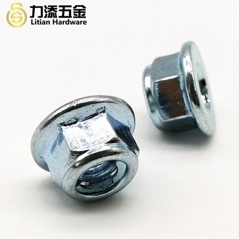 DIN980 GB6184 GB6185 kulstål metalflange selvlåsemøtrik