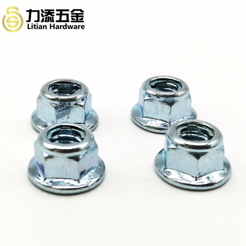 DIN980 GB6184 GB6185 kulstål metalflange selvlåsemøtrik