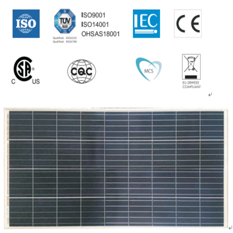 Høj ydeevne MONOCRYSTALLINE MODUL SYM36-6-150P-170P H