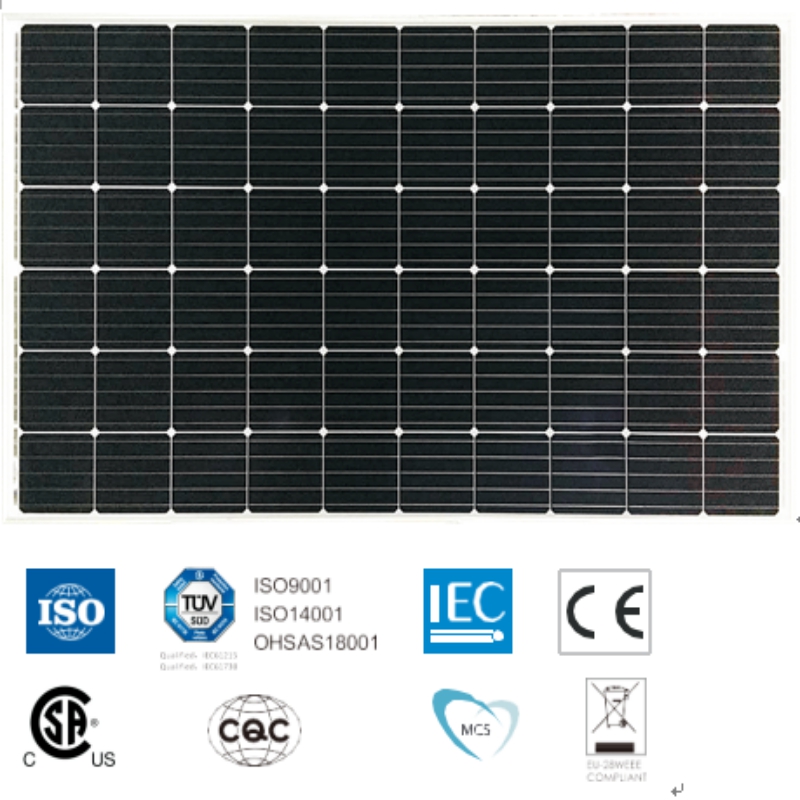 Høj ydeevne MONOCRYSTALLINE MODUL SYM60-6-270M-290M