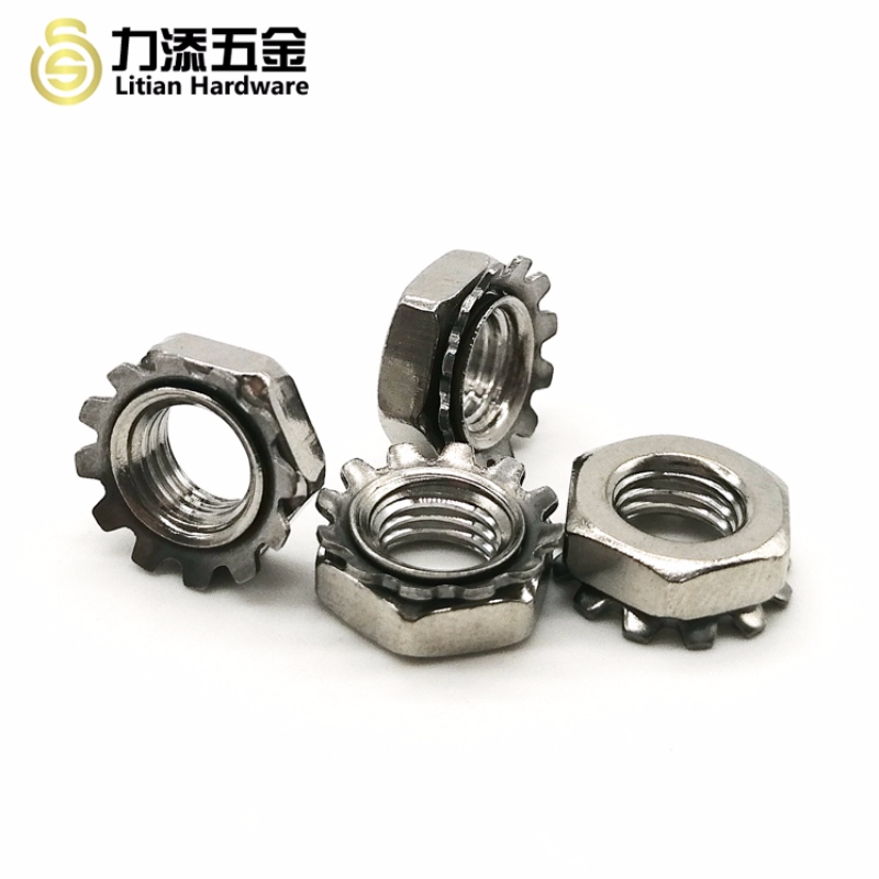 M3-M12 Keps låsemøtrik i rustfrit stål