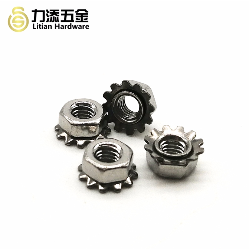 M3-M12 Keps låsemøtrik i rustfrit stål