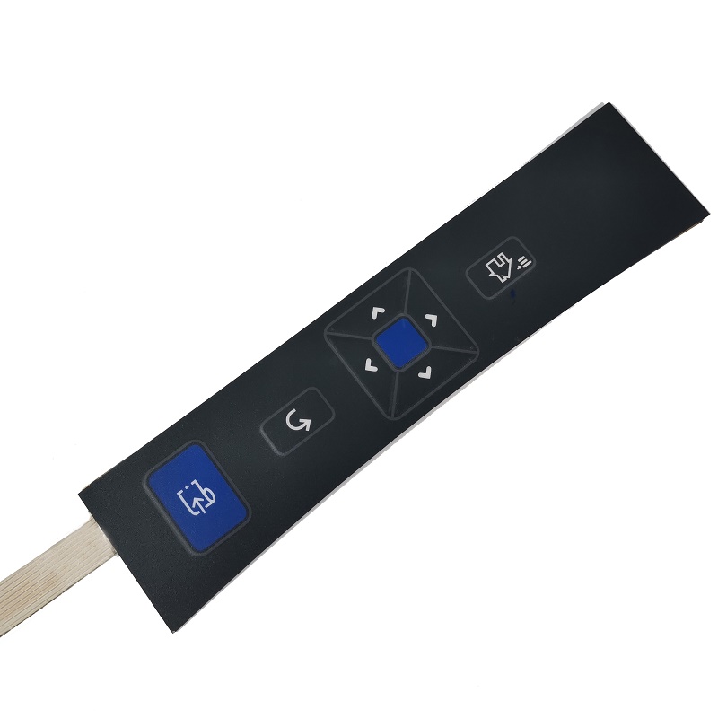 Fabrik PET Egen Digital Fleksible Printing Membrae Keypad switch with Leds
