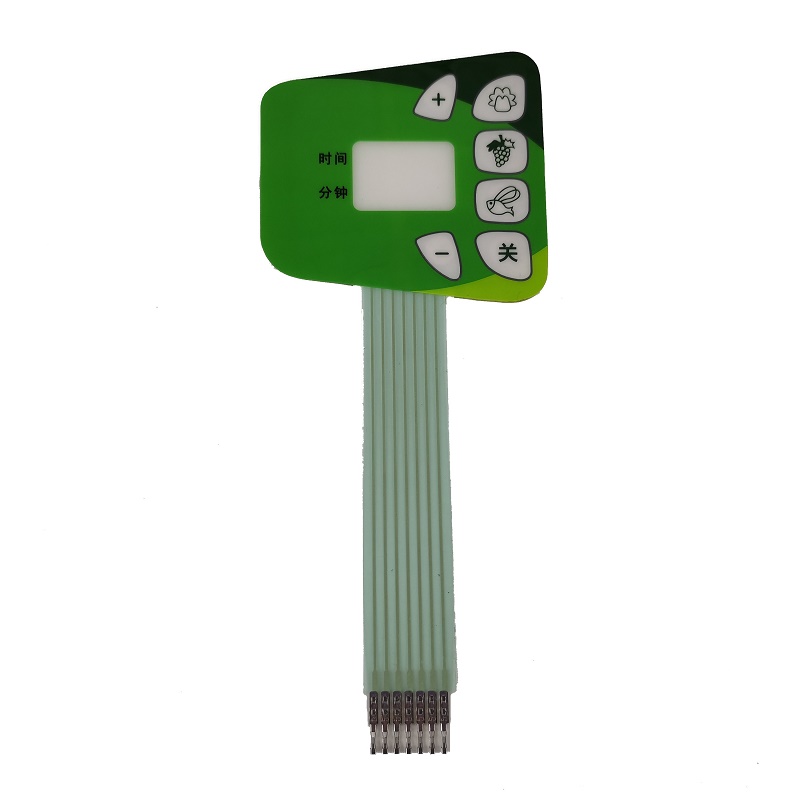 Fabrik PET Egen Digital Fleksible Printing Membrae Keypad switch with Leds