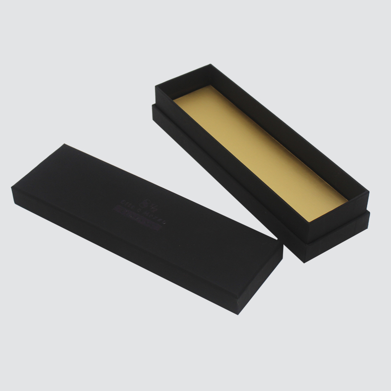 Tilpasset klassisk sort kasse smykkekæde tilbehør gaveæske