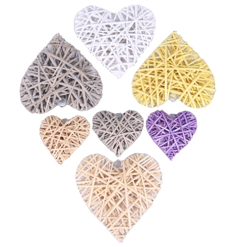 Hjerteformet Willow Woven Artwork