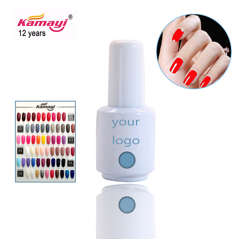 Kamayi blødgør 8 ml farve gel neglekunst billig høj kvalitet canny suge af negleforsyningen 60 farver førte neglelak