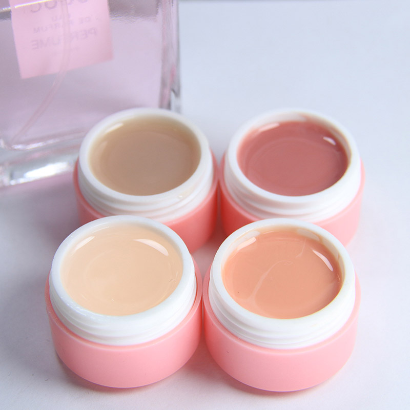 kamayi 8ml camouflage uv builder gel nail art tynd nøgen gelé neglegel blødgør uv clear builder gel 20 farver