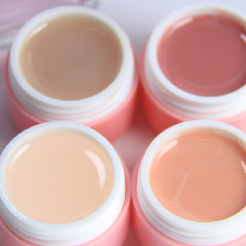 kamayi 8ml camouflage uv builder gel nail art tynd nøgen gelé neglegel blødgør uv clear builder gel 20 farver