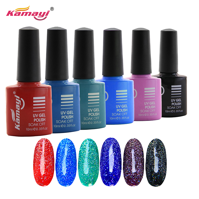 Kamayi engros 8 ml vandbase ikke-toksisk lugtfri organisk miljø sundt materiale neon gel uv gel polish til negle
