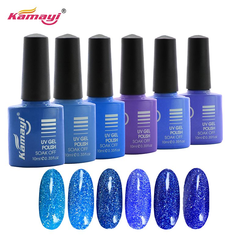 Kamayi engros 8 ml vandbase ikke-toksisk lugtfri organisk miljø sundt materiale neon gel uv gel polish til negle