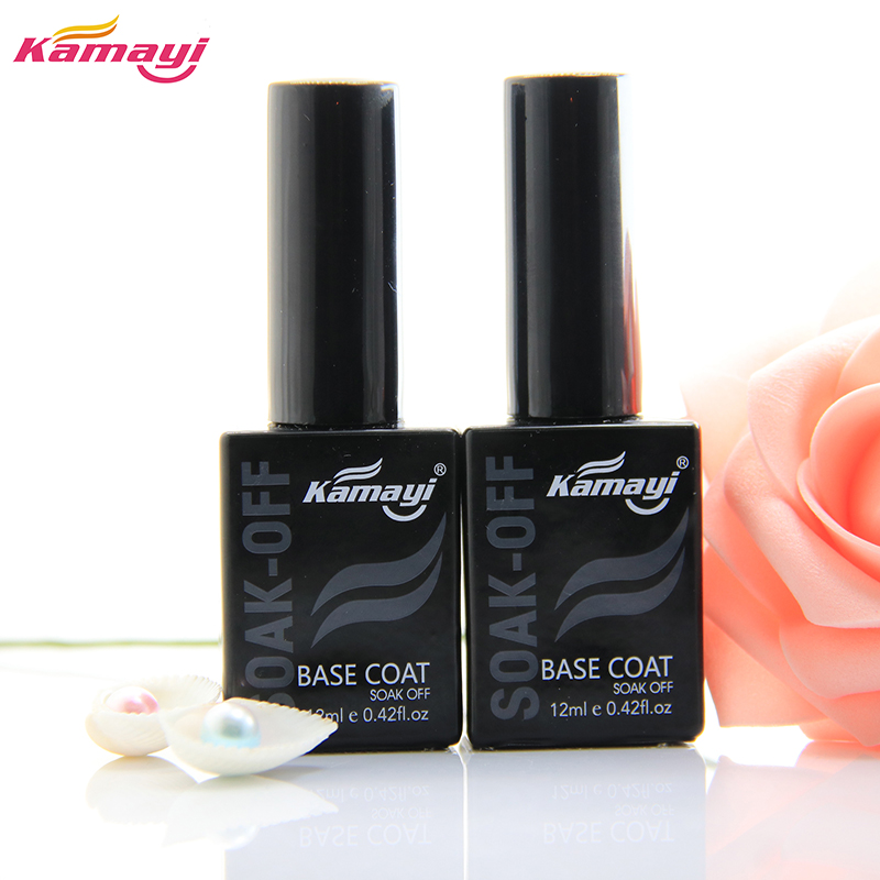 Kamayi topcoat og base coat neglesalong designkvalitet fabrikspris blødgør uv ledet neglelak toplak finish gel