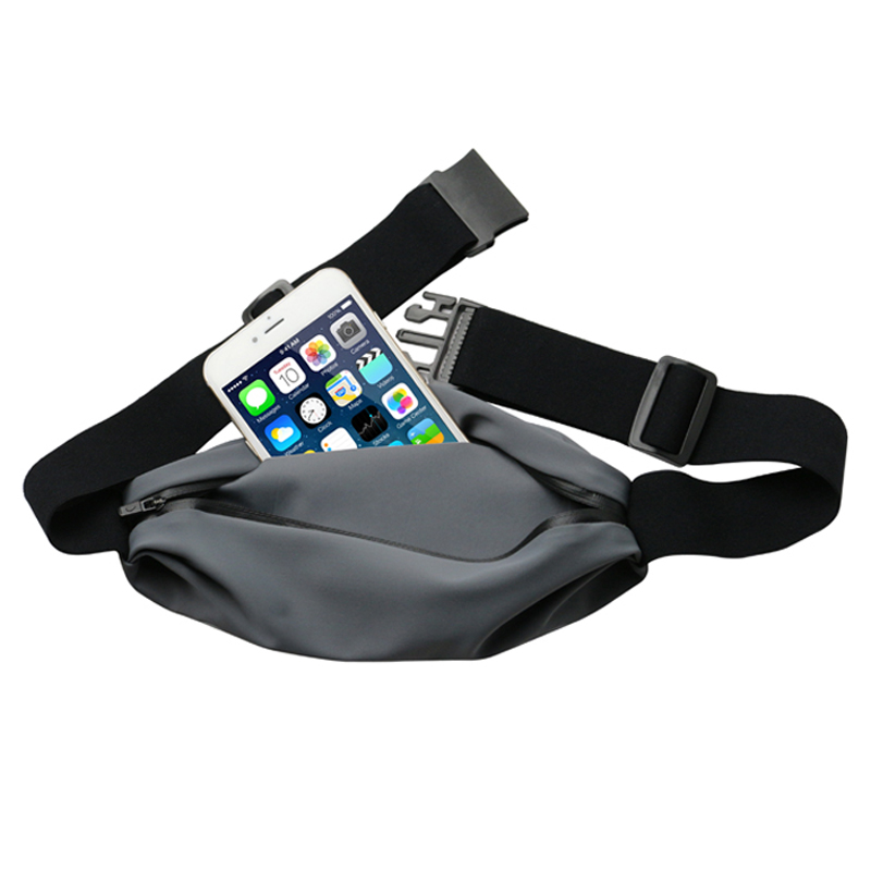 Mobiltelefon Sport Hiving Waist Pouch Bag for Mænd Kvinder