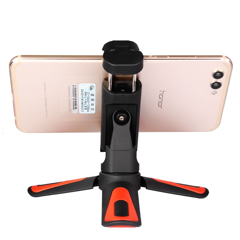 KINGJOY Mini farverigt moderigtigt bordplade med universel mobil klemme til selfie-skydning