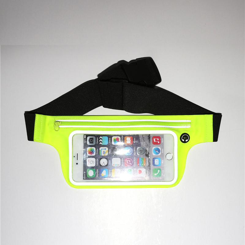 Sport Waist Pouch Bag Med gennemsigtigt vindue